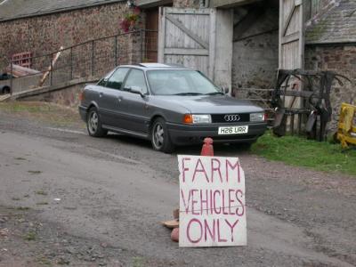 An Audi tractor: Note farm vehicles only