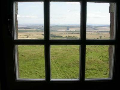 From a tower window