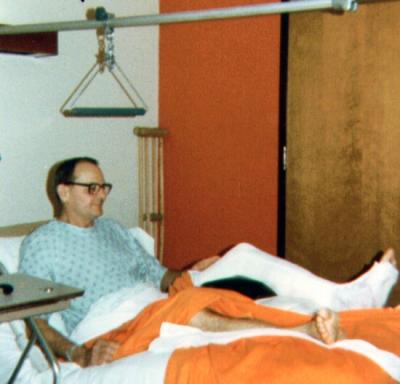 Dad in hospital, January 1979