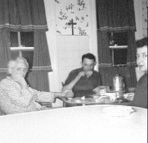 Grandma Sophie, Dad, Mary Riemer,  March 1952