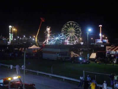 A view from the grandstands
