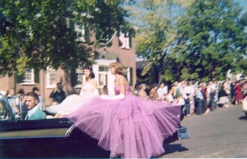 (l-r) Joyce Beach and Norma Blair - Robert Downs (HHS57) driving