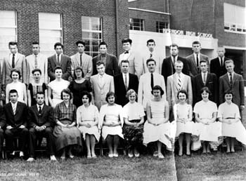 HHS '58 ClassPhoto -Right (Missing: Joyce Beach and Frank Arness)