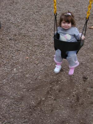 olivia on swing