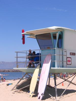 Lifeguard tower , Ventura, CA