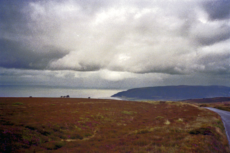 stormy sky over exmoor