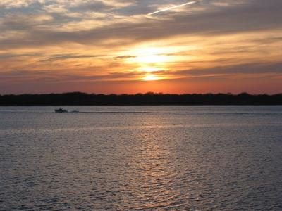 Sunset on the Galveston Bay Ferry