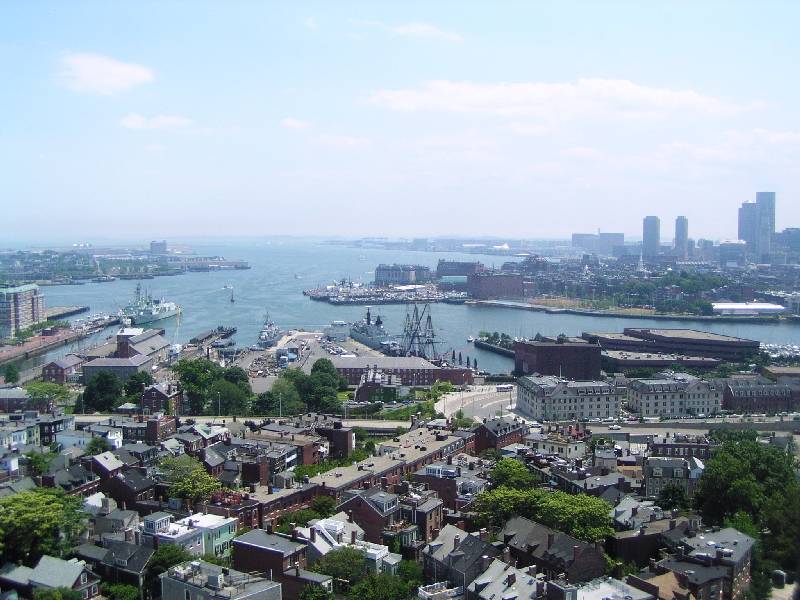 View from top of Bunker Hill Monument