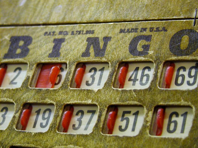 Old Bingo Card