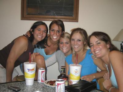 TOLD you she was hot! 2nd from the left