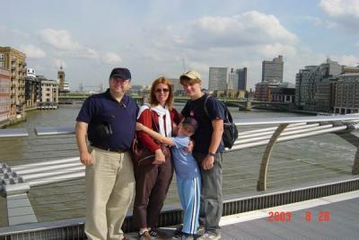 on millenium bridge