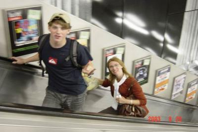 escalator from subway