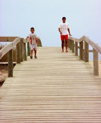 The kid and the life guard*by Antonio J