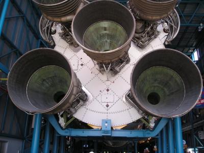 The business end of a Saturn rocket