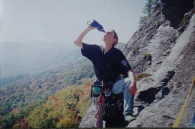 Dsc00023.jpg another oldie Bill Freeman Rock Climbing Table Rock route Lunch Ledge circa late 1990's