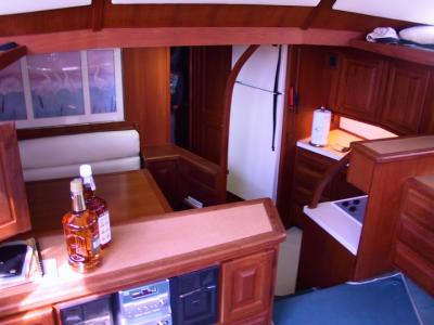 Inside the boat (what liquor?)
