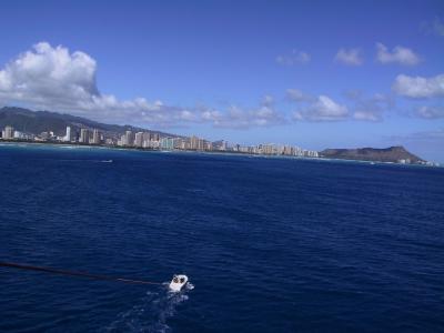 Parasailing off Waikiki beach