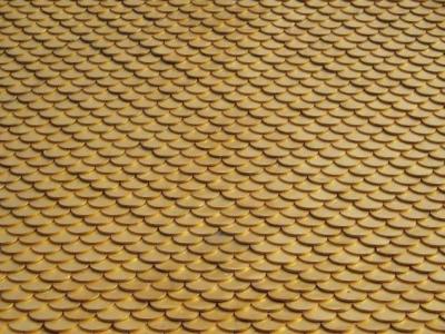 Golden roof tiles.