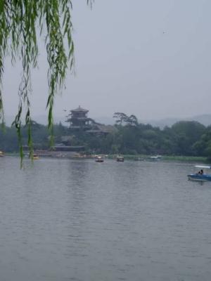 View of the lake.