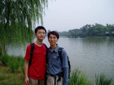 Zhang Bo and I.