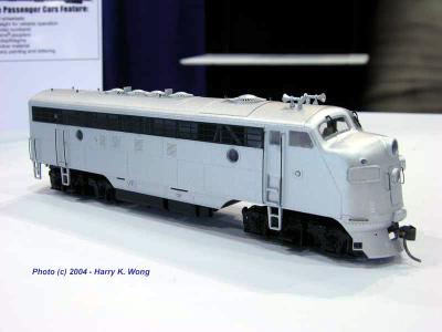 Intermountain HO EMD FP7, with both full skirting and trimmed skirting according to roadname/period modeled.
