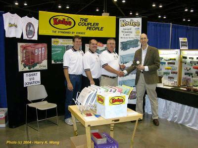 Terry Thompson from Model Railroader visits the Kadee Booth