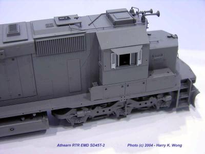 Athearn HO RTR Line: SD45T-2 cab detail