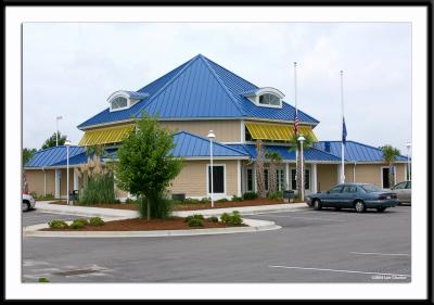 The brand new Myrtle Beach Chamber of Commerce Visitor Center in Aynor, SC, just before Rt. 22 on Hwy. 501.