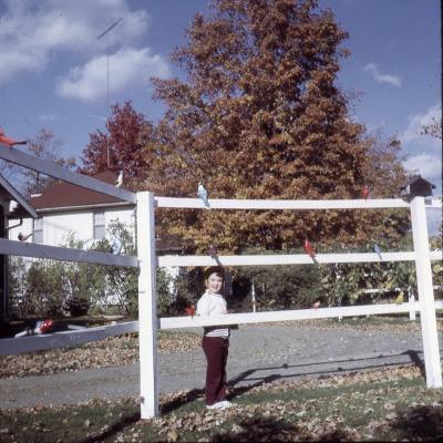 Me with Neighbor's Metal Birds