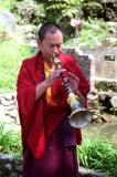 teaching at monastery in Sikkim