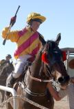 Winning Horse and rider of the Birdsville Cup