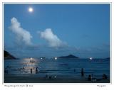 月光下的石澳海滩 7:30pm