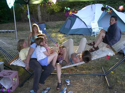 kids on the hammock