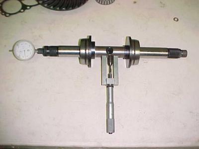 Tool used for setting pinion shaft depth.
