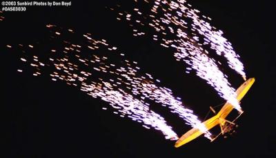 Dan Buchanans Flying Colors Hang Glider Night Demonstration military aviation air show stock photo #6777