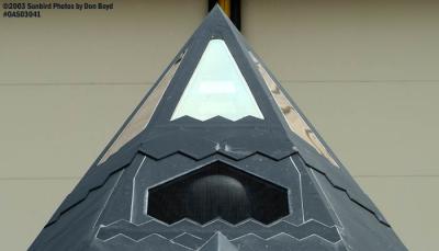 USAF F-117A Nighthawk Stealth Fighter AF80-786 military aviation air show stock photo #6818