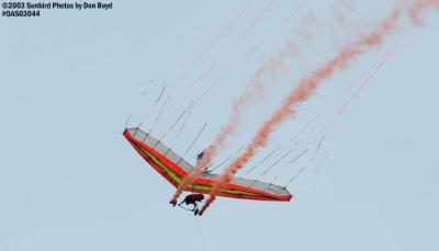 Dan Buchanan's Flying Colors Hang Glider Demonstration military aviation air show stock photo #6819