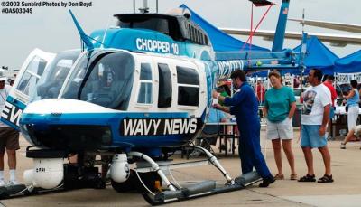 WAVY News (LIN Television) Bell 206L N210TV aviation air show stock photo #6826