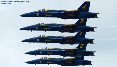 USN Blue Angels F/A-18 Hornets military aviation air show stock photo #6917
