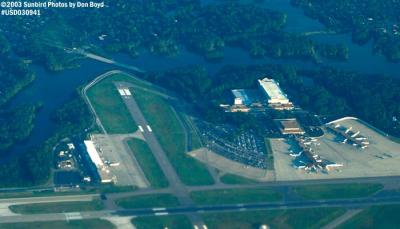 Norfolk International Airport (ORF) airport aerial stock photo #7058