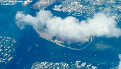 Lake Worth Inlet and Peanut Island, Florida aerial stock photo #7074
