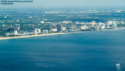 2003 - Ft. Lauderdale Beach landscape aerial stock photo #7082
