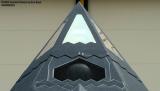 USAF F-117A Nighthawk Stealth Fighter AF80-786 military aviation air show stock photo #6818