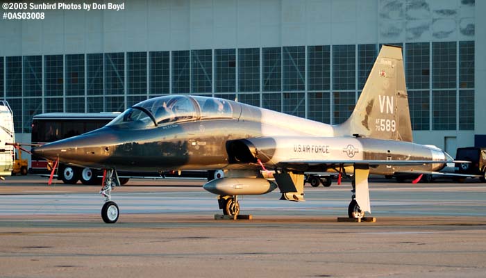 USAF T-38 AF70-589 military aviation air show stock photo #6728