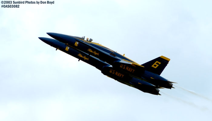 USN Blue Angels F/A-18 Hornets military aviation air show stock photo #6925