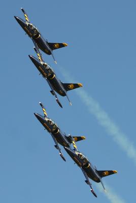 Apache Jet Team, the only civil aerobatic team in the world to use jet planes.