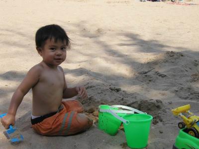 Yeah we're back at the beach again.