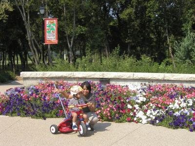 With Mama at the park