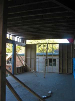 across the new living room