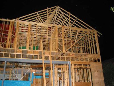 more roof trusses go up